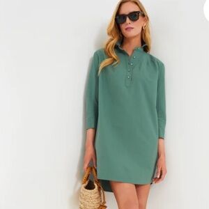 Tuckernuck Pomander Place Women's Size XL Polly Dress 100% Cotton Green